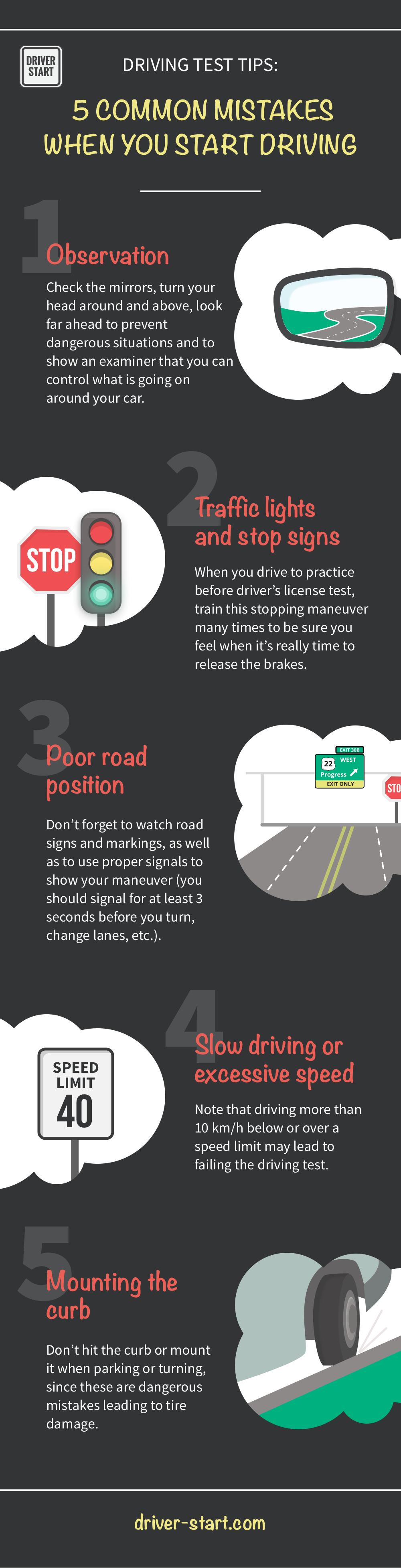 Driving Test Tips 5 Common Mistakes When You Start Driving Driver 